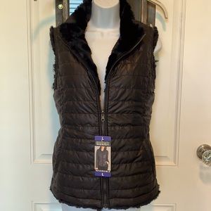 NWT- Nicole Miller Original Reversible Vest Sz L